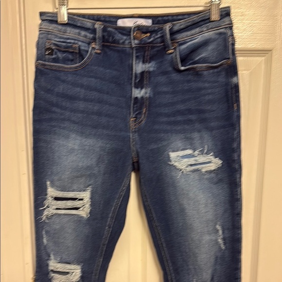 KanCan Blue Skinny Distressed Jeans - Picture 2 of 10